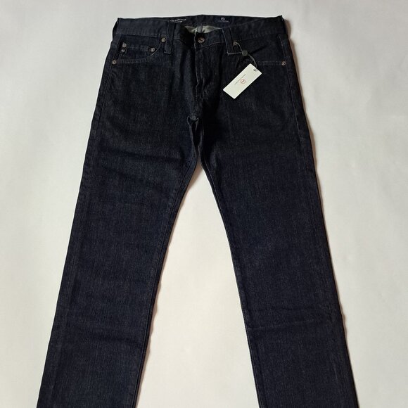 NEW AG Men's Matchbox Slim Straight Black Jeans Size 30 - Picture 2 of 16